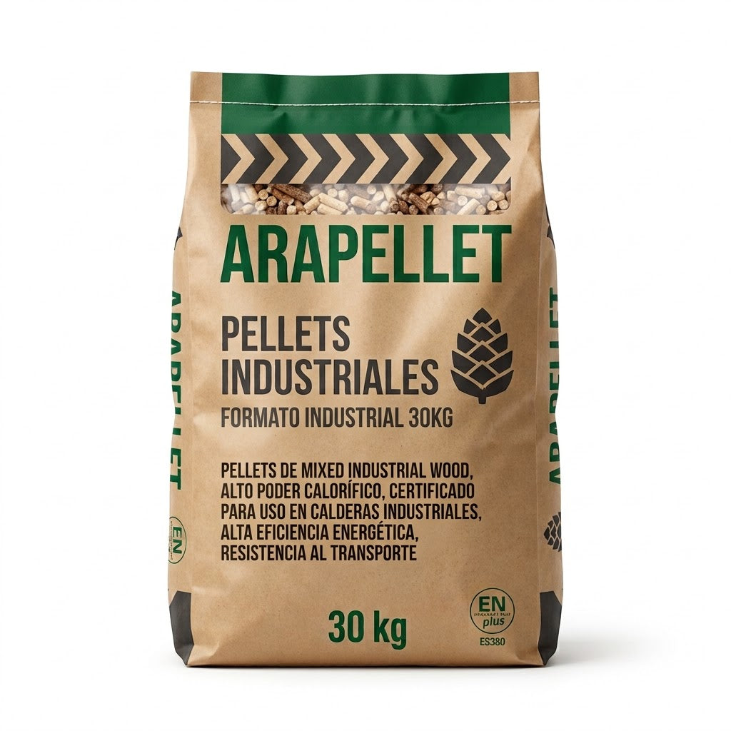 Palet Industrial - 33 Sacos de 30 kg (990 kg) | Pellets Alta Performance
