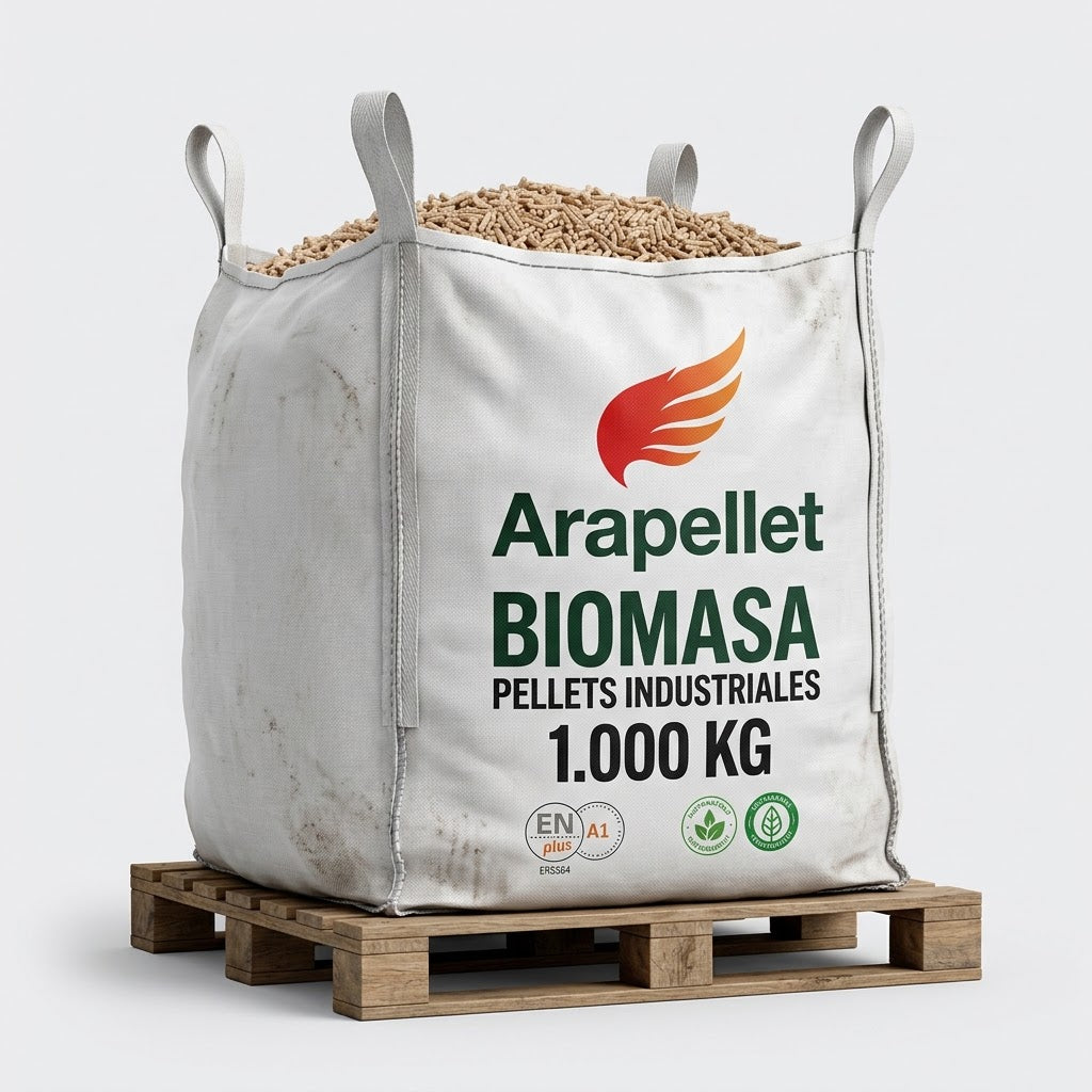 Big Bag Biomasa Industrial - 1 000 kg / 1 Tonelada